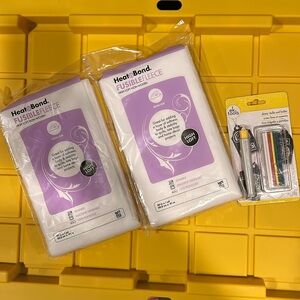 Sewing Items: Heat n Bond Fleece and Skinny Chalk